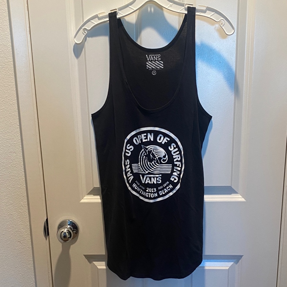 Vans Black Surfing Graphic Tank Top